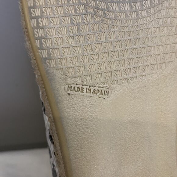 Stuart Weitzman Espadrilles Leopard Cheetah Print Flats Platform Shoes Size 7 M - Picture 10 of 10